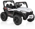 Moni Kinder Elektroauto Buggy UTV 5588 Fernbedienung MP3 Gurt 2 Motoren Lichter wei&szlig;