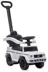 Lorelli Kinder Rutschauto Mercedes Benz G350 Schubstange Musikfunktion Staufach wei&szlig;