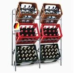 Karat Flaschenkastenst&auml;nder Rocket Grau 96 x 32,5 x 115,5 cm