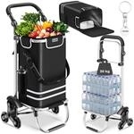 tectake&reg; Einkaufstrolley, 3-in-1-Nutzung auch als Umh&auml;ngetasche und Sackkarre, 56