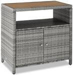 tectake&reg; Gartenschrank, wetterfest und UV-best&auml;ndig, starkes Magnetschloss,...