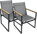 VCM 4-tlg. Set Gartenstuhl Loungestuhl bietet hohen Sitzkomfort Ma&szlig;e ca. H. 83 x