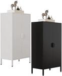 VCM Stahl Kommode Sideboard mit Dreht&uuml;ren Ma&szlig;e ca. H. 110 x B. 60 x T. 35 cm -