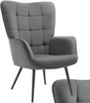 tectake&reg; Sessel, gepolstert, runde Stahlbeine, 72 x 76 x 100,5 cm