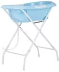 Chipolino Babybadewanne, St&auml;nder Noemi klappbar, Ablauf, Ablagef&auml;cher, ab Geburt