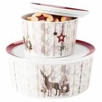 Seltmann Weiden Geb&auml;ckdosen Life Christmas &oslash; 14 / 21 cm 2er Set
