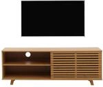 Bambus TV-Rack MCW-N80, Fernsehtisch Lowboard Kommode, Stauf&auml;cher...