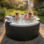 Miweba MSpa Whirlpool Frame Denver F-DE066W, 6 Personen, App-Steuerung, UVC+