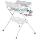 Cangaroo Babywanne Wickeltisch Como 2 in 1 faltbar, Wickelauflage, Zubeh&ouml;rfach blau