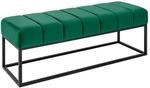 riess-ambiente Sitzbank PETIT BEAUT&Eacute; - 108cm smaragdgr&uuml;n Samt schwarzes Gestell