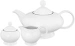 Seltmann Weiden Teekannen-Set Lido Black Line 3er Set