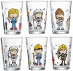 Ritzenhoff & Breker Kindergl&auml;ser Berufe Jungs & M&auml;dchen 205 ml 6-tlg.