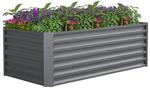 VCM Metall Hochbeet 120x60x57 cm &ndash; Rechteckiger Pflanzkasten f&uuml;r Garten &...