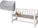 WONDERMAKE&reg; Design Kinder-Gartenbank aus Holz wetterfest mit Textil-Abdeckung und