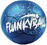 Flunkyball Ball 15cm dunkelblau wei&szlig; Outdoor Spielball Freizeit Zubeh&ouml;r Festival