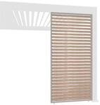 Weide Holzoptik Lamellenwand F&uuml;r Pergola Aus Aluminium 3 Ma&szlig;e1.13 Meter