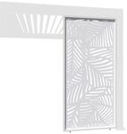 Weide Dekorative Wand F&uuml;r Pergola Aus Aluminium 3 Ma&szlig;e Wei&szlig;1.13 Meter