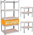 TroniTechnik&reg; Schwerlastregal, Kellerregal, Lagerregal, 40 x 90 x 180 cm, Regal mit