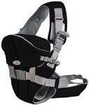 Babytrage Carry go 2 in 1 Bauch- und H&uuml;fttrage von 3 Monaten bis 1 Jahr schwarz