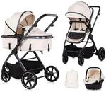 Chipolino Kombikinderwagen Pearl 3 in 1 umbaubar Babyschale Wickeltasche Fu&szlig;sack