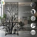 Dekoratives Metallpaneel Metallsichtschutzwand ca. 150 x 50 cm - Schwarz Auenland