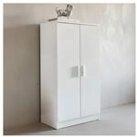 KADIMA DESIGN Moderner Schuhschrank f&uuml;r 14 Paar, kratzfeste Oberfl&auml;che, 2 T&uuml;ren, 2