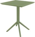 CLP Klapptisch wetterfest Sky, platzsparender Gartentisch rund oder eckig,