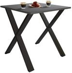 VCM Premium Holz Esstisch H. 76 x B. 80 x T. 80 cm K&uuml;chentisch Speisetisch Tisch
