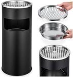 tectake&reg; Standaschenbecher, rund, 30 l, 25 x 61 cm
