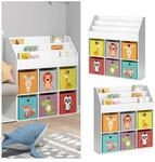 Vicco Kinderregal B&uuml;cherregal Aufbewahrungsregal Luigi Spielzeugablage Faltbox