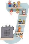 BOARTI Kinderregal Buchstabe J h&auml;ngend f&uuml;r Toniebox und Tonie Figuren 