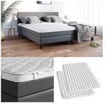 VitaliSpa Topper Matratzenschoner 140x200 cm Matratzen-Auflage wei&szlig; Microfaser