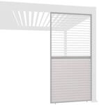 Weide Horizontale Lamellenwand F&uuml;r Weide Pergola Aus Aluminium In Ivory Sand0.93