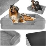 tectake&reg; Orthop&auml;disches Hundebett, mit abnehmbarem, wasserdichtem Pl&uuml;schbezug,