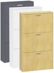 VCM Holz Regal Kipper Schuhregal Schuhschrank Schuhkipper 3 Sulos M