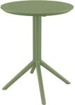 CLP Klapptisch wetterfest Sky, platzsparender Gartentisch rund oder eckig,