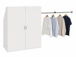 VCM Kleiderschrank f&uuml;r Dachschr&auml;ge mit Kleiderstange & Stauraum Schrank f&uuml;r