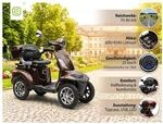 E-Seniorenmobil MAXXI 4.0 - Lithium Akku - 1000W - 25&nbsp;km/h - BRAUN