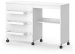 Vicco N&auml;htisch Carmen Wei&szlig; 118 x 79 cm 3 Regale