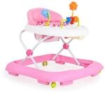 Moni Lauflernhilfe Eko h&ouml;henverstellbar mit Spielcenter und gepolstertem Sitz rosa