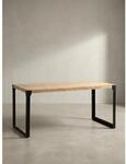Esstisch Massivholz Metall Rechteckig Industrial, Akazie 180x90x76 cm