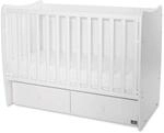 Lorelli Babybett MATRIX NEW Kinderbett 120 x 60 cm, 2 Ebenen, 2 Schubladen wei&szlig;