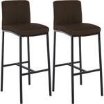 CLP Barhocker 2er Set mit Lehne Freeport, Barst&uuml;hle gepolstert, moderne