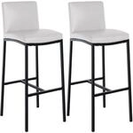 CLP Barhocker 2er Set mit Lehne Freeport, Barst&uuml;hle gepolstert, moderne
