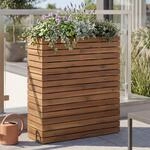 Pflanzkasten MCW-L21, Hochbeet Pflanzk&uuml;bel Blumentopf, eckig 77x63x23cm Outdoor