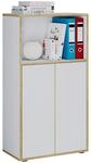 VCM Holz B&uuml;roschrank Ordner Aktenschrank B&uuml;rom&ouml;bel Schrank Salia 3-fach Breite 60