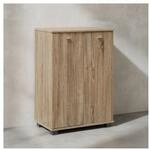 KADIMA DESIGN Schuhschrank-Kommode f&uuml;r bis zu 12 Paar Schuhe, 2 T&uuml;ren, 3