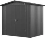 GFP Primeyard Ger&auml;tehaus MIA aus Metall Gartenhaus Ger&auml;teschuppen, anthrazit