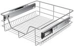KESSER&reg; Teleskopschublade 30-60cm Schrankbreite verchromt aus Edelstahl