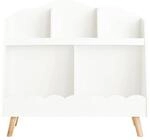 SoBuy Kinderregal mit 5 F&auml;chern Wei&szlig; Modern